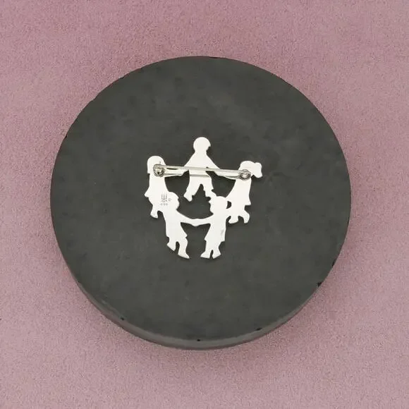 james avery sterling silver retired ring around the rosie brooch - Picture 2 of 3